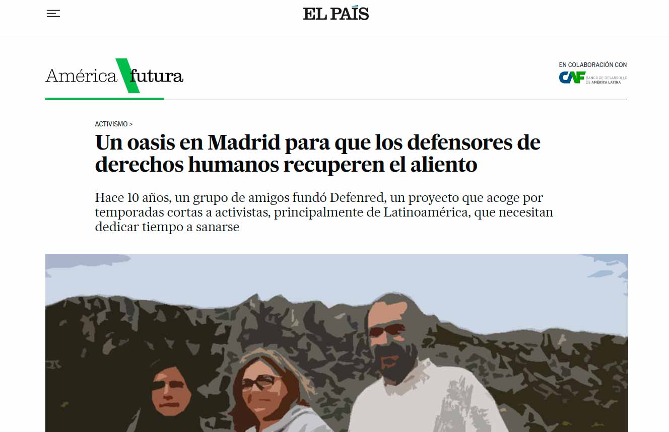 Un oasis en Madrid para que los defensores de derechos humanos recuperen el aliento